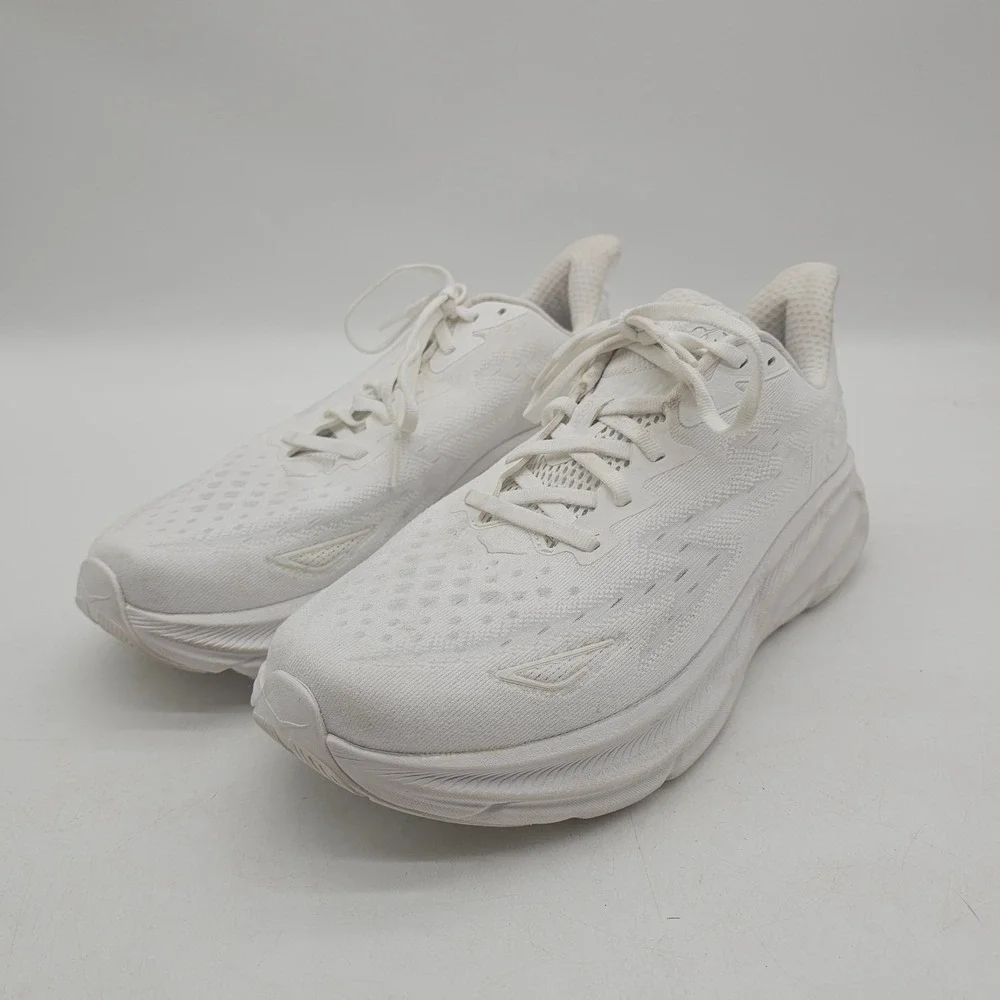 Hoka Clifton 9 Running Shoes Women's Size 11D White / White